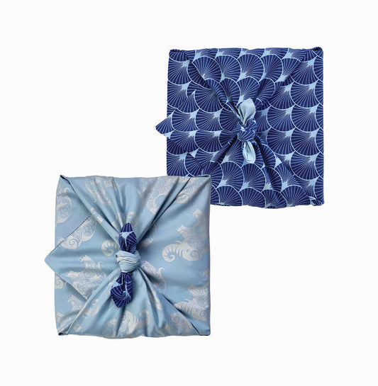 Large Furoshiki (75 x 75cm) - Double Sided Reversible