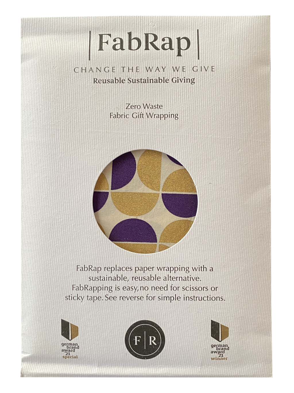 Gold Moons Furoshiki Geschenkstoff – Einseitig