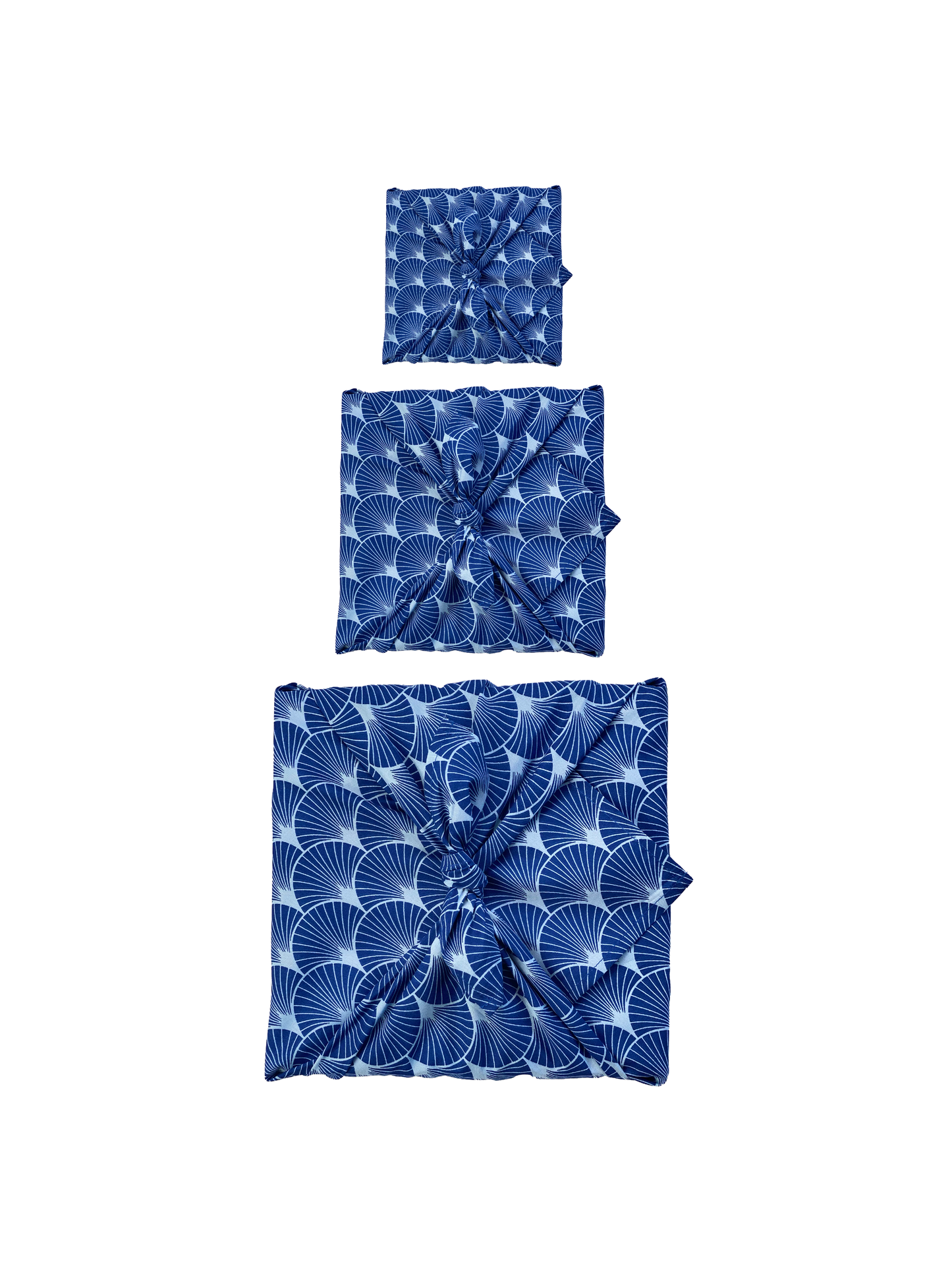 Furoshiki Gift Wrap Indigo Fans Fabric Gift Wrap