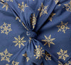 Midnight Snowflakes Furoshiki Geschenkstoff – Einseitig