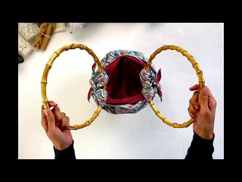 Teal & Cherry Double Sided Reversible Furoshiki Bamboo Bag