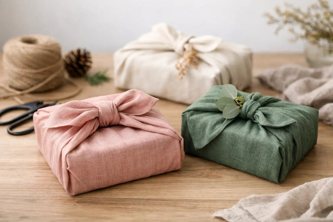 How to Tie Fabric Gift Wrap Beautifully