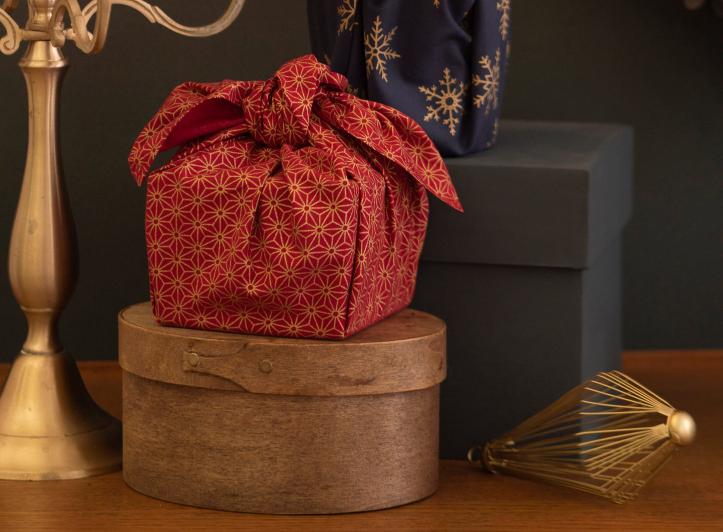 Furoshiki Classics - Jade and Ruby Fabric Gift Wrapping