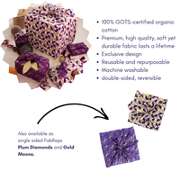 Furoshiki Reusable Fabric Gift Wrap | Gold Moons FabRap®