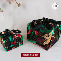 Furoshiki Reusable Fabric Gift Wrap | Jewel Bloom | SILK FabRap®