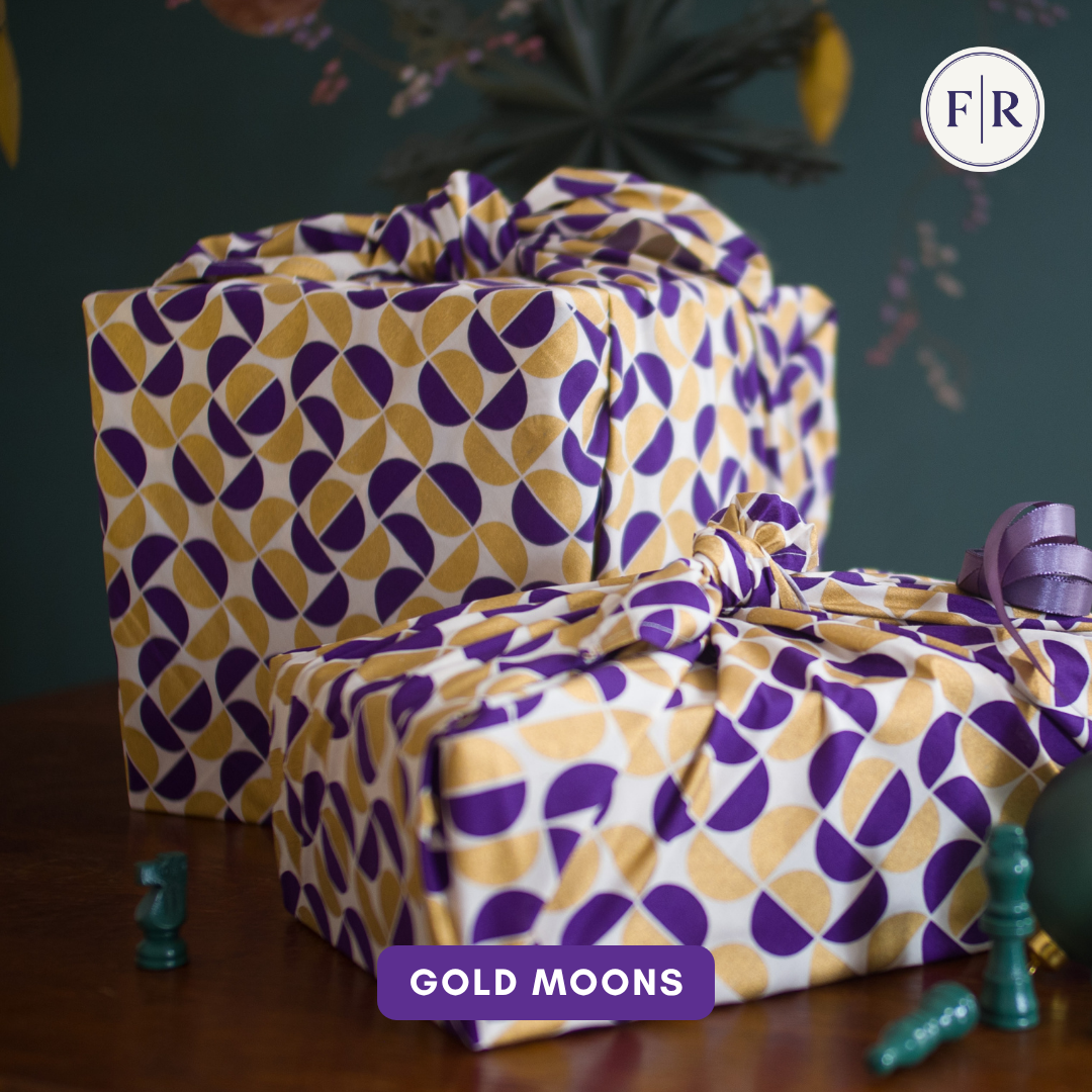 Furoshiki Reusable Fabric Gift Wrap | Gold Moons FabRap®
