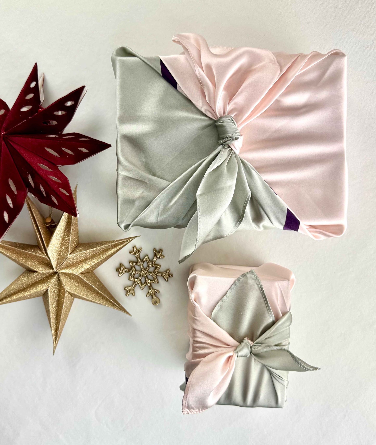 Furoshiki - Pistachio Crunch - SILK FabRap Gift Wrapping