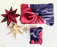 Furoshiki - Ruby Midnight - SILK FabRap Gift Wrapping