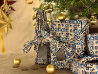 Furoshiki Gift Wrap - 3 Pack (Sizes Small, Medium & Large) Single Sided Bundle - Art Deco