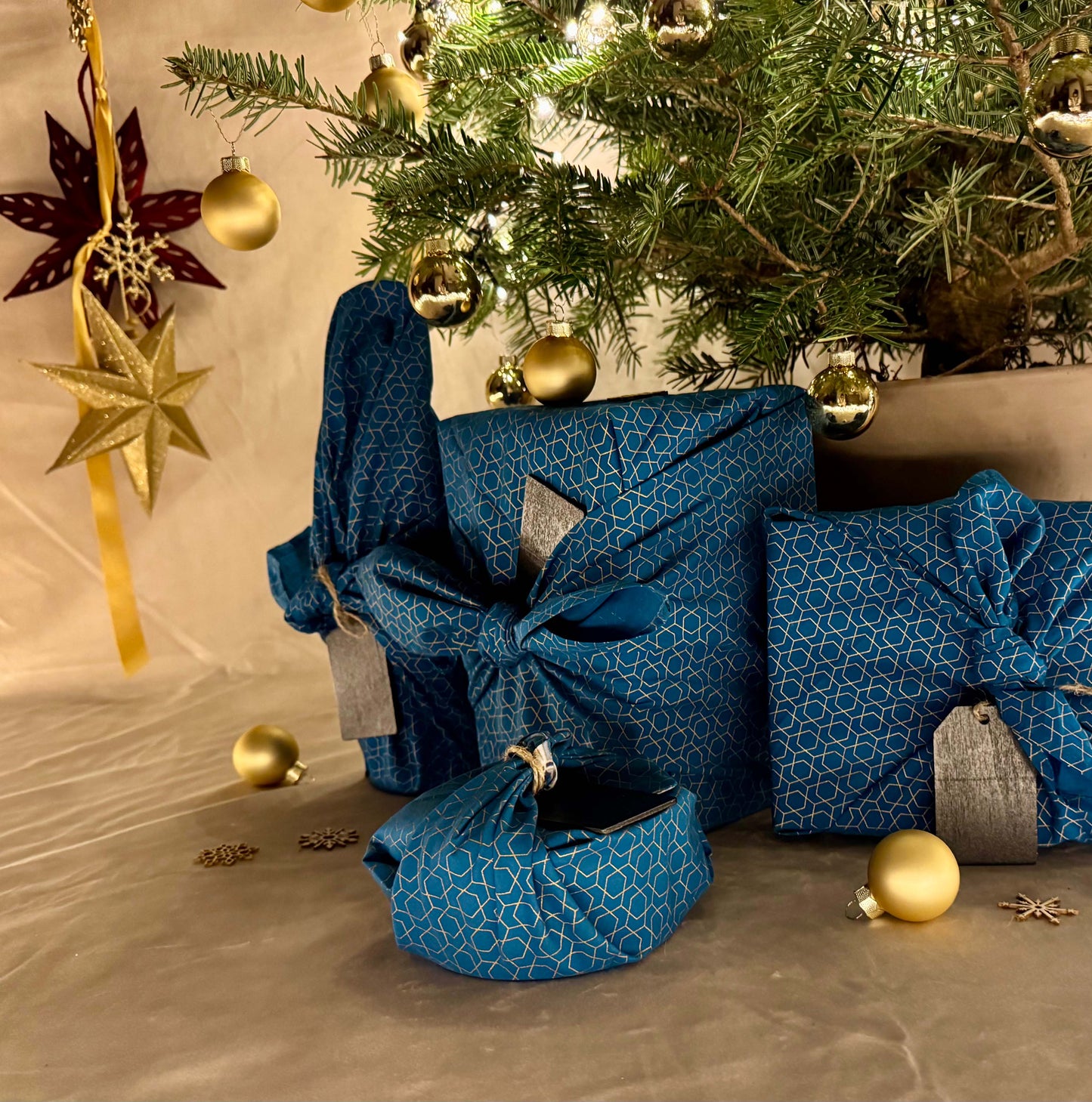 Furoshiki Ocean Fabric Gift Wrap