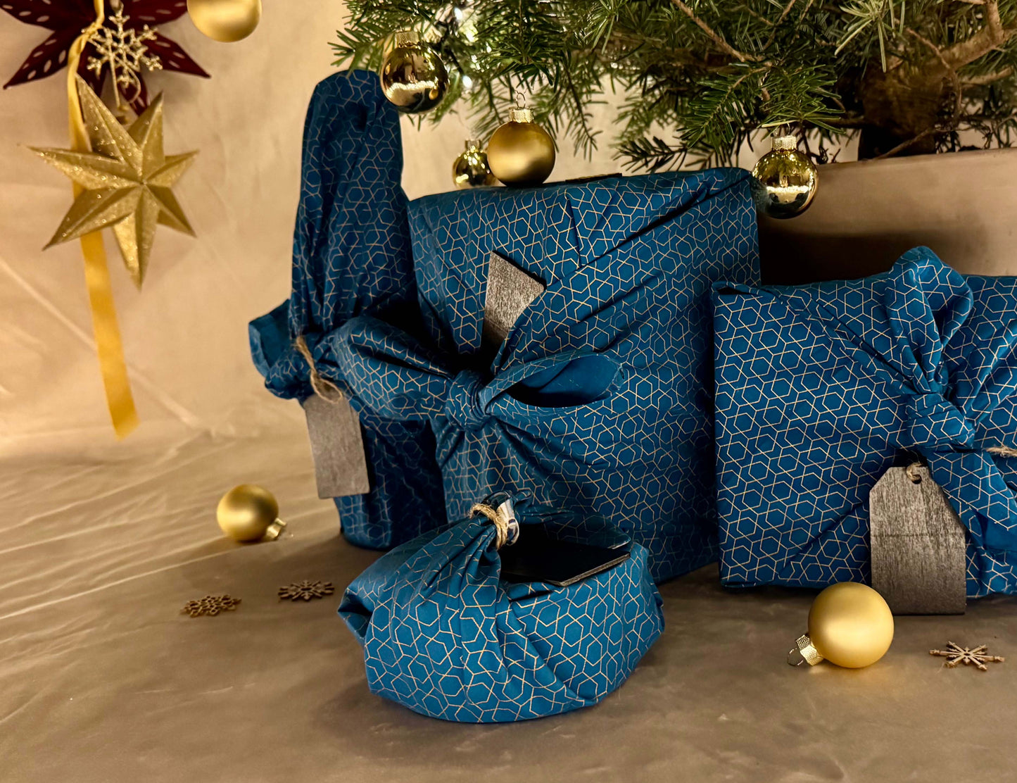 Furoshiki Ocean Fabric Gift Wrap