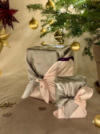 Furoshiki - Pistachio Crunch - SILK FabRap Gift Wrapping