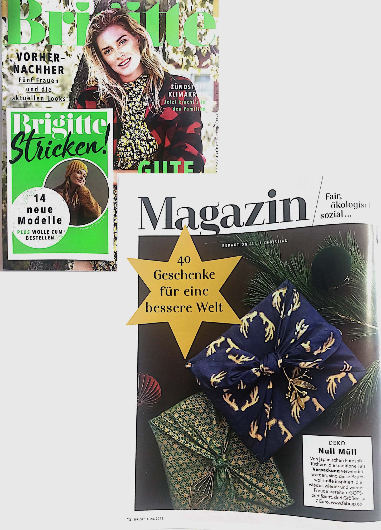 Furoshiki Gift Wrap Jade and Midnight Reindeer Fabric Gift Wrap - Double Sided (Reversible)