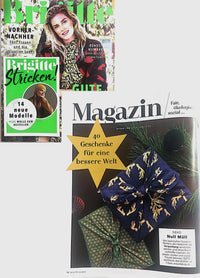 Furoshiki Gift Wrap Jade and Midnight Reindeer Fabric Gift Wrap - Double Sided (Reversible)