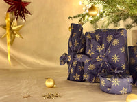 Furoshiki Gift Wrap Midnight Snowflakes Fabric Gift Wrap