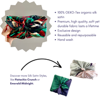 Furoshiki Reusable Fabric Gift Wrap | Jewel Bloom | SILK FabRap®
