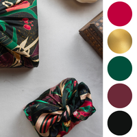 Furoshiki Reusable Fabric Gift Wrap | Jewel Bloom | SILK FabRap®