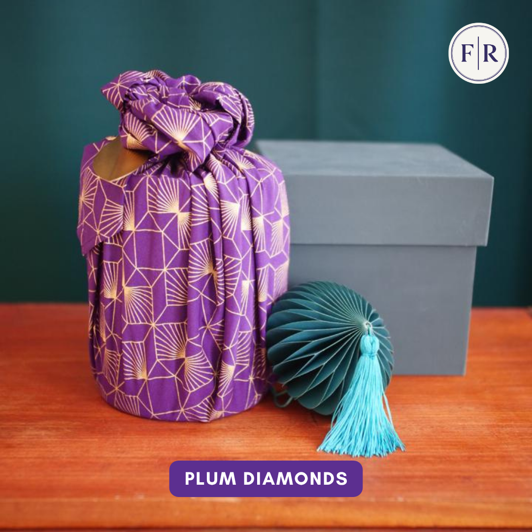 Furoshiki Reusable Fabric Gift Wrap | Plum Diamonds FabRap®