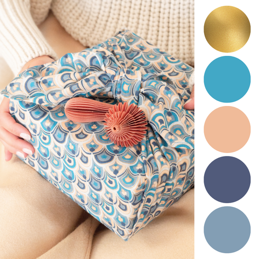 Furoshiki Reusable Fabric Gift Wrap | 3 Pack Art Deco | FabRap®