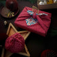 Furoshiki Geschenkstoffe – 9-teiliges Set “Teal & Cherry“ 