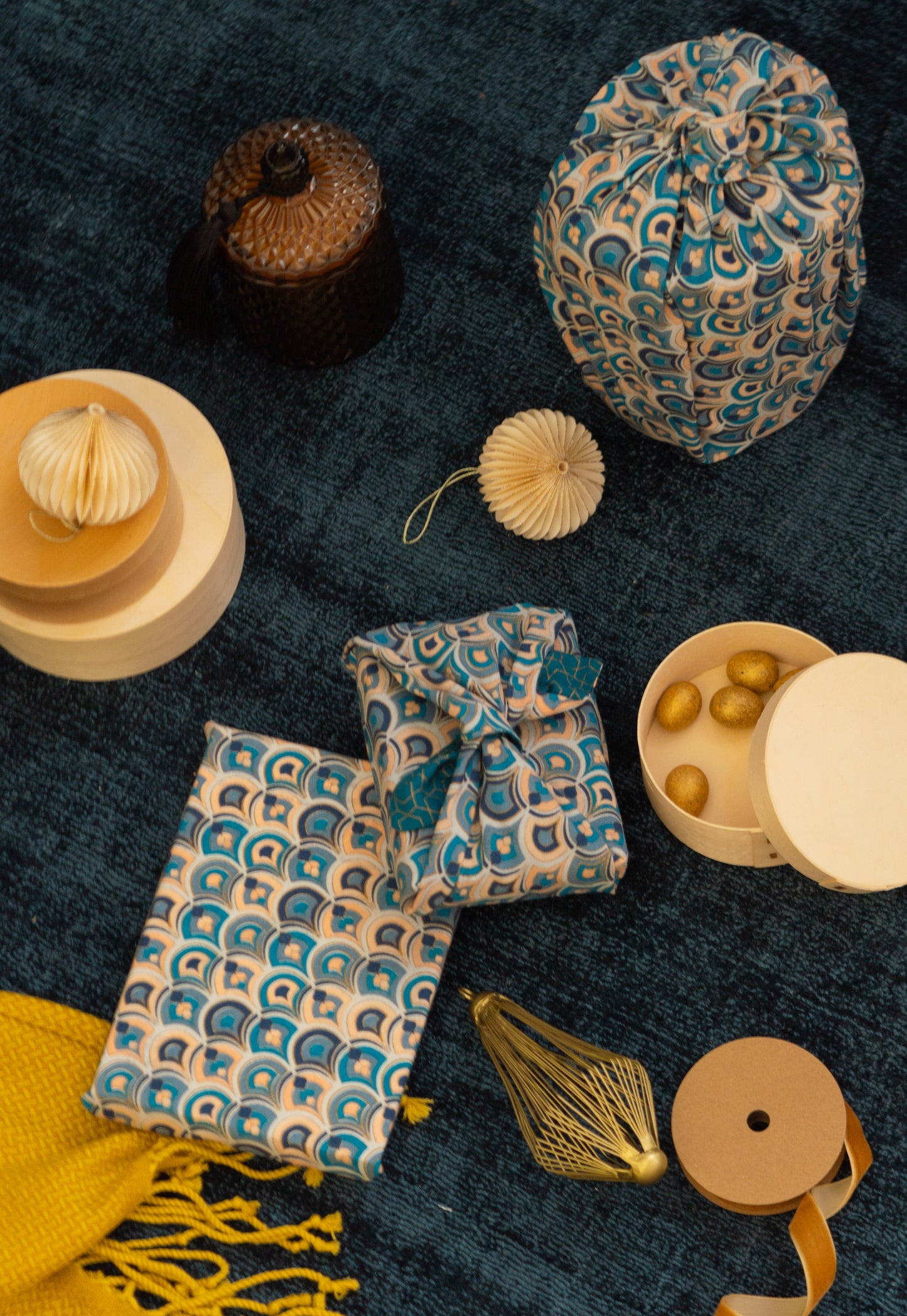 9 Piece Bundle Style - Art Deco & Ocean (Teal Blue)