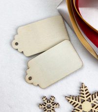 Recycled Ribbons and Wooden Snowflakes set