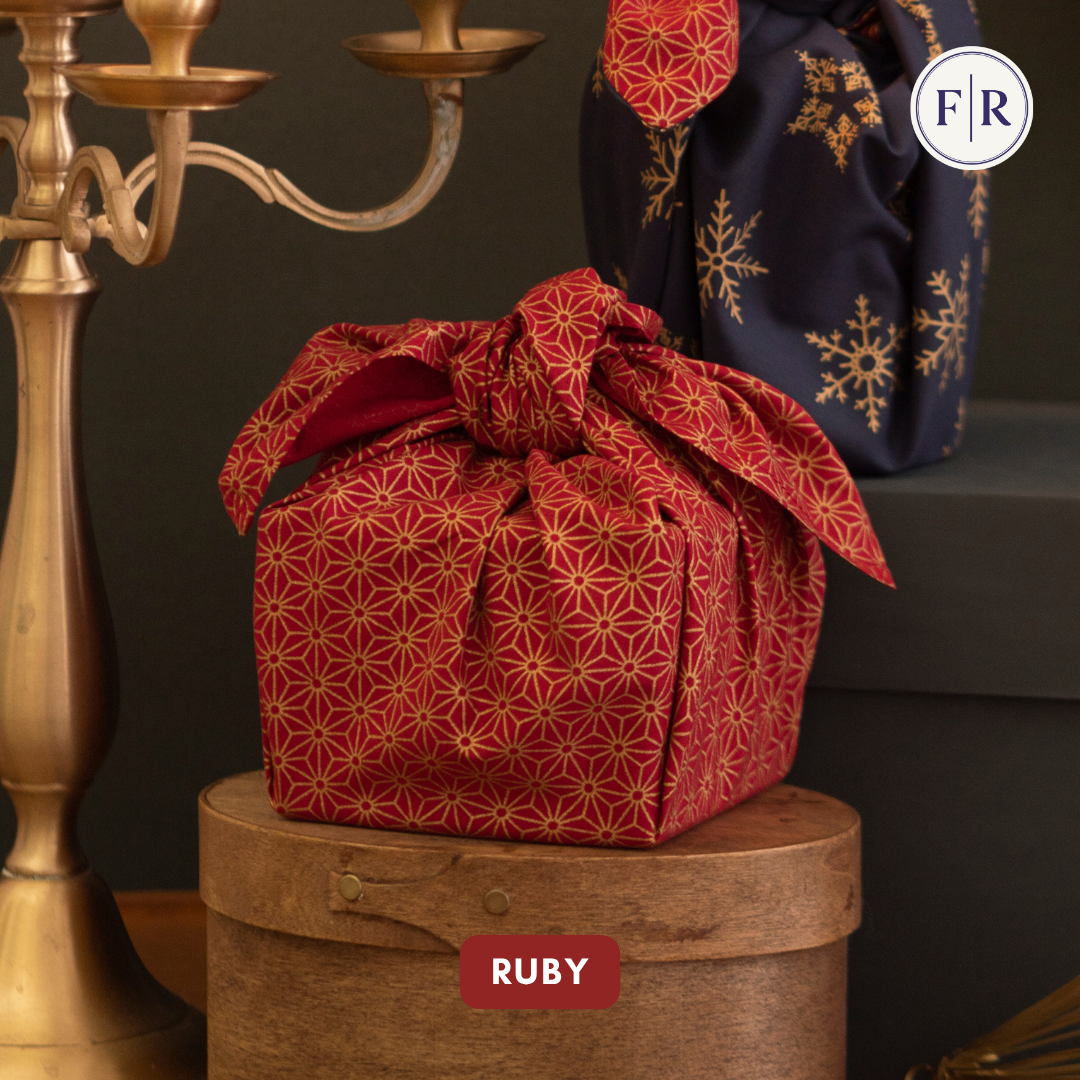 Furoshiki Reusable Fabric Gift Wrap | Ruby Red FabRap®