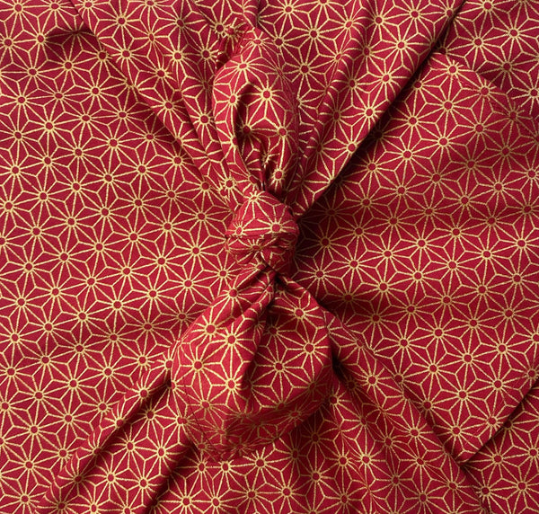 Furoshiki Reusable Fabric Gift Wrap | Essential 6 Piece Christmas Set - Small