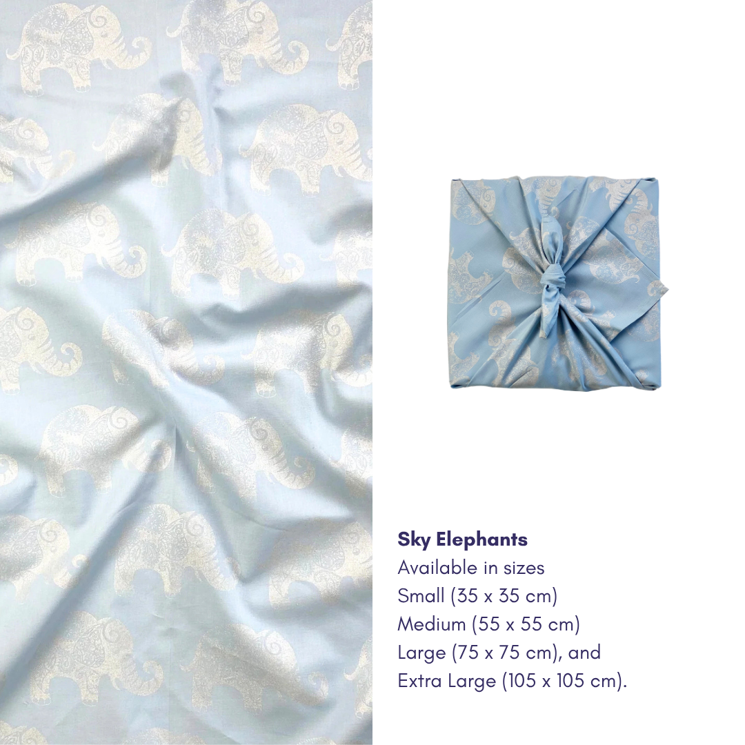 Furoshiki Reusable Fabric Gift Wrap | Sky Elephants FabRap®