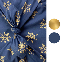 Furoshiki Reusable Fabric Gift Wrap | Midnight Snowflakes | FabRap®