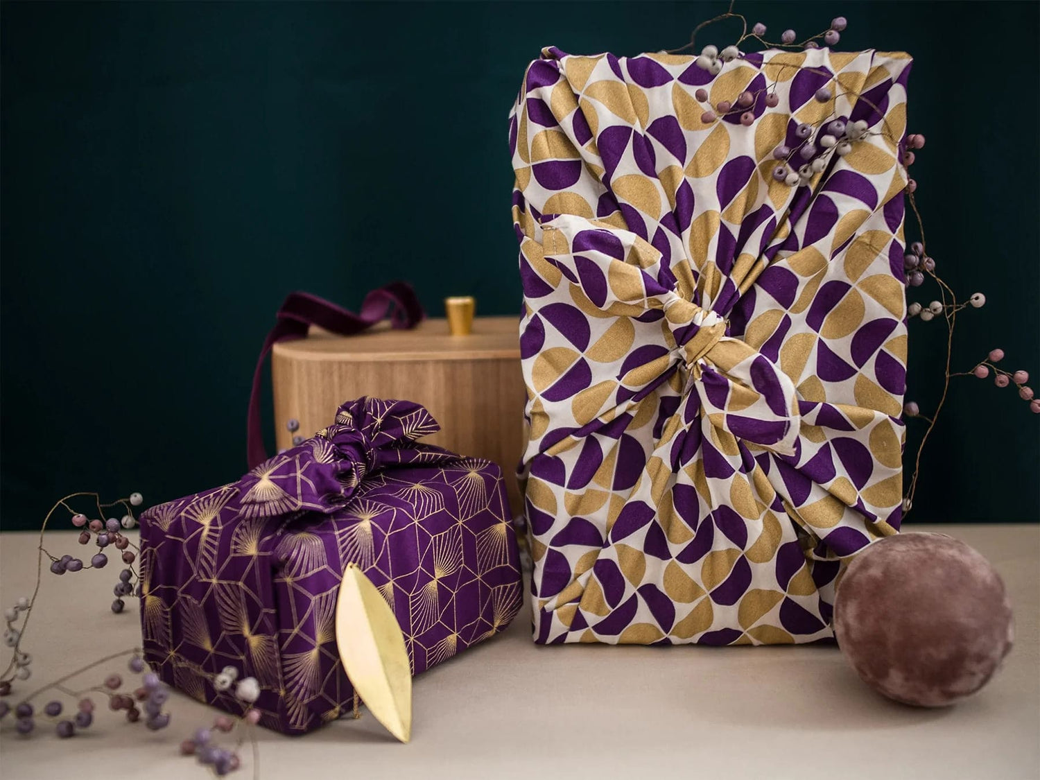 Luxury Gift Wrap - Purple Floral - Wrapping Paper – The Copper Fruit