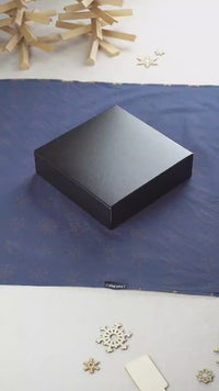 Furoshiki Gift Wrap Midnight Snowflakes Fabric Gift Wrap