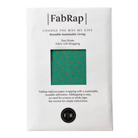 Furoshiki Gift Wrap Jade & Gold Asanoha Reusable Gift Wrap