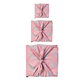 Fabric Gift Wrap Furoshiki Cloth - 9 Piece Blush Whales & Maroon Arches Bundle