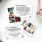 Furoshiki Geschenkstoffe – 9-teiliges Set “Blush Whales & Maroon Arches“ 