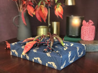 Midnight Reindeers Furoshiki Geschenkstoff – Einseitig 
