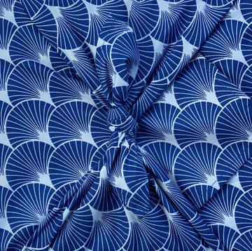 Furoshiki Gift Wrap Indigo Fans Fabric Gift Wrap