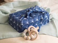 Furoshiki Gift Wrap Indigo Fans Fabric Gift Wrap