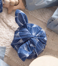 Furoshiki Gift Wrap Indigo Fans Fabric Gift Wrap