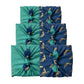 Fabric Gift Wrap Furoshiki Cloth - 3 Pack Double-Sided One Style Bundle