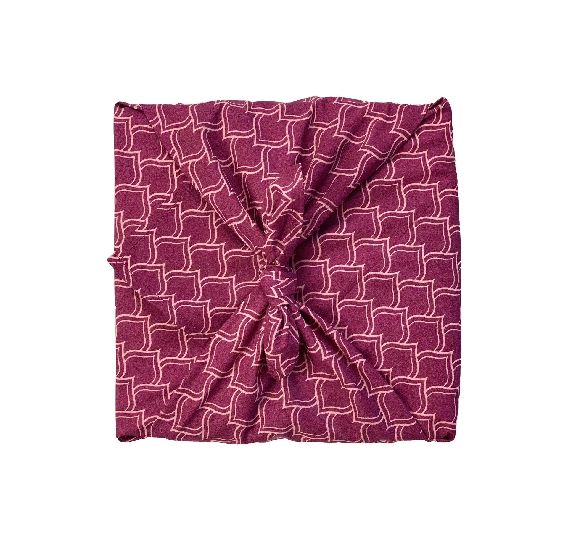 Furoshiki FabRap Reusable fabric gift wrapping. Furoshiki. Maroon arches  design furoshiki.Reversible furoshiki. Exclusive designed furoshiki by FabRap. Zero waste gift wrap by FabRap. FabRap Furoshiki. FabRap fabric gift wrapping.