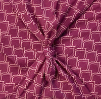 Furoshiki FabRap Reusable fabric gift wrapping. Furoshiki. Maroon arches  design furoshiki.Reversible furoshiki. Exclusive designed furoshiki by FabRap. Zero waste gift wrap by FabRap. FabRap Furoshiki. FabRap fabric gift wrapping.