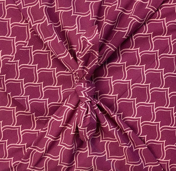 Furoshiki FabRap Reusable fabric gift wrapping. Furoshiki. Maroon arches  design furoshiki.Reversible furoshiki. Exclusive designed furoshiki by FabRap. Zero waste gift wrap by FabRap. FabRap Furoshiki. FabRap fabric gift wrapping.