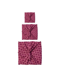 Furoshiki FabRap Reusable fabric gift wrapping. Furoshiki. Maroon arches  design furoshiki.Reversible furoshiki. Exclusive designed furoshiki by FabRap. Zero waste gift wrap by FabRap. FabRap Furoshiki. FabRap fabric gift wrapping.