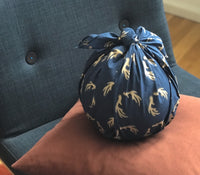 Midnight Reindeers Furoshiki Geschenkstoff – Einseitig 