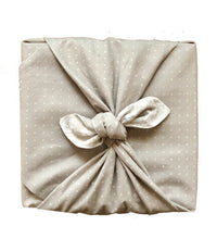 Dove and Lily Fabric Gift Wrap Furoshiki Cloth - Double Sided (Reversible)