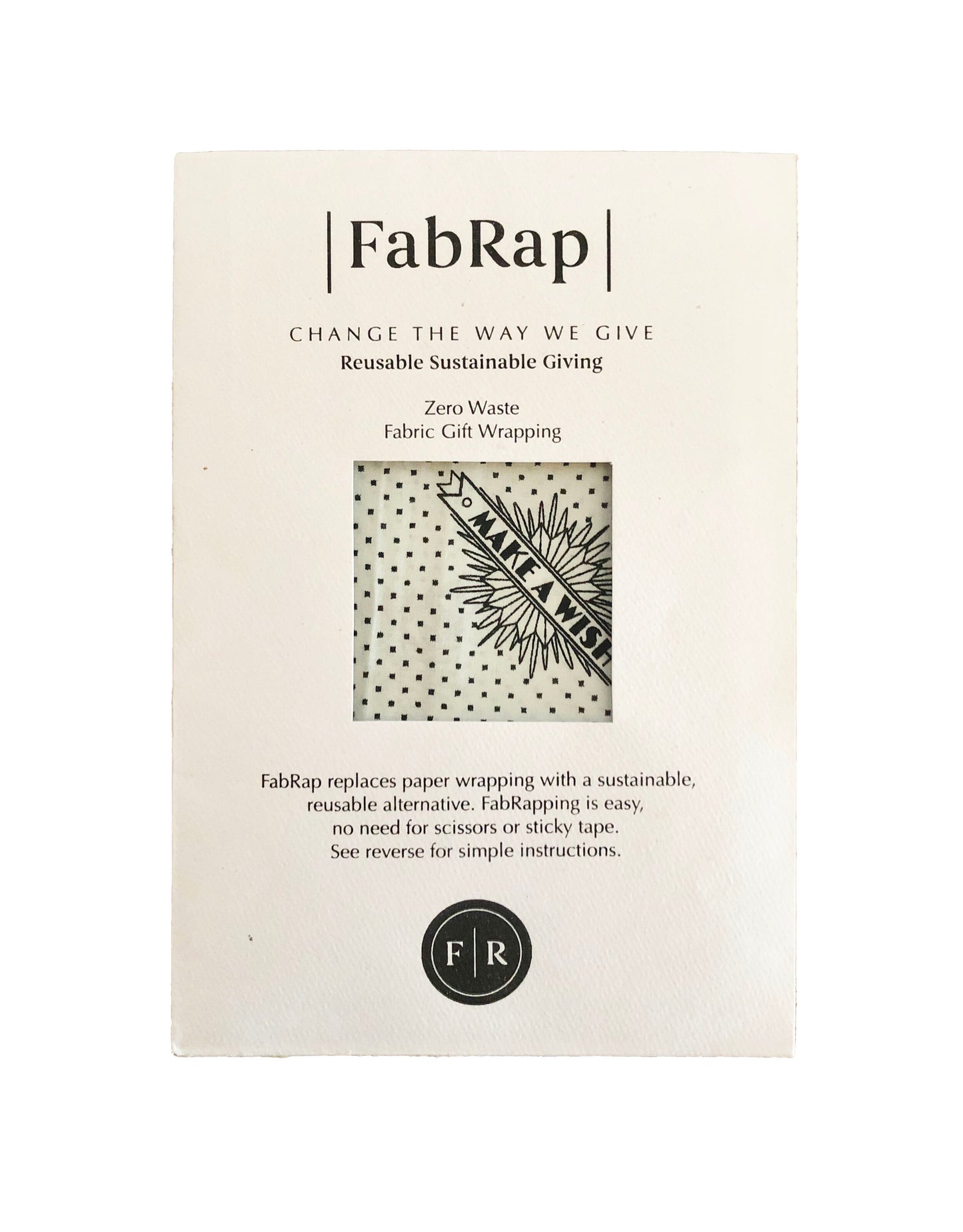 Make A Wish Fabric Gift Wrap Furoshiki Cloth - Single Sided