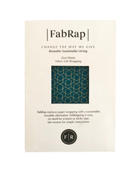 Furoshiki Gift Wrap - 3 Pack (Sizes Small, Medium & Large) Single Sided Bundle - Ocean Blue with Gold