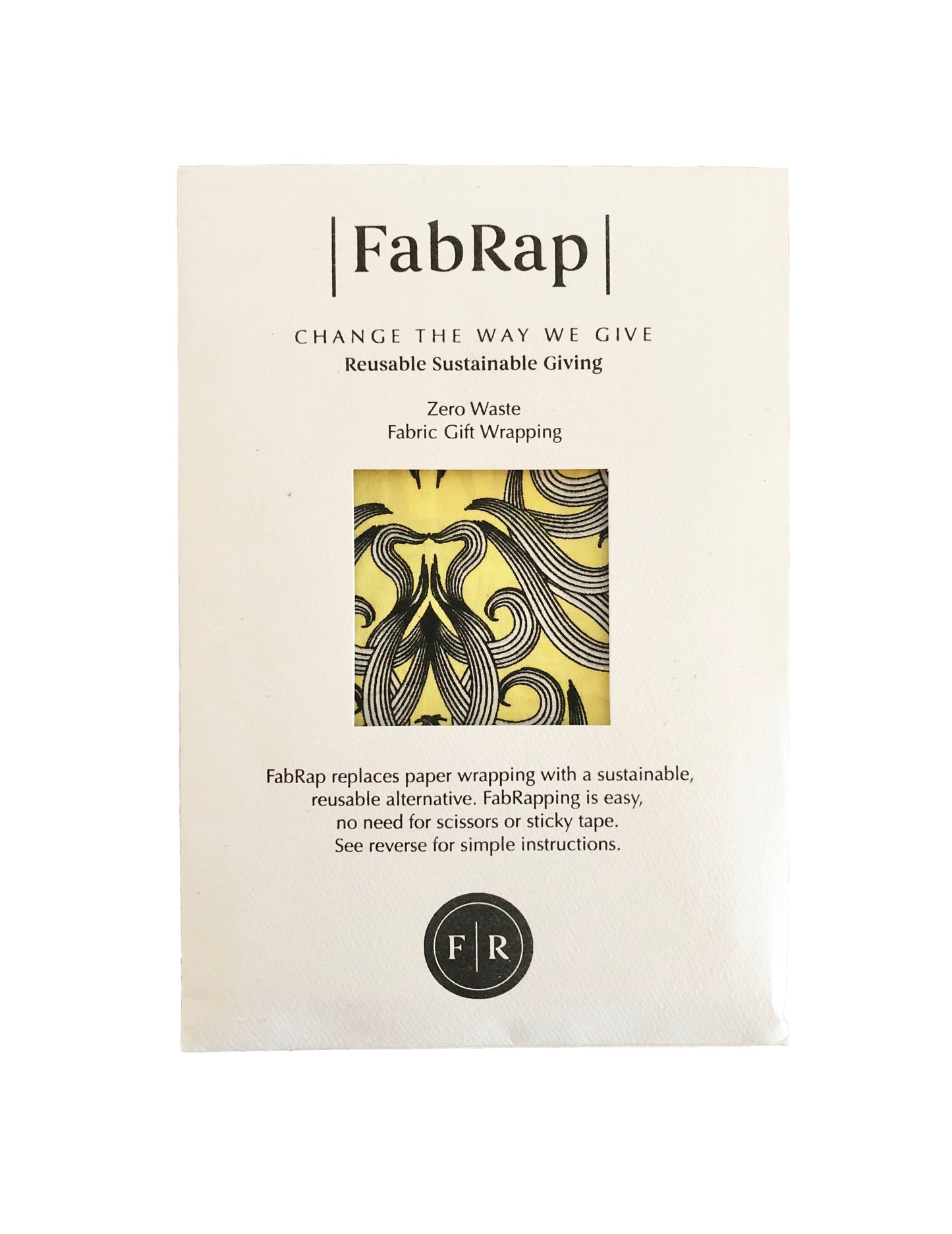 Sunshine Nouveau Fabric Gift Wrap Furoshiki Cloth - Single Sided