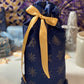 Gift Bag - Midnight Blue with Bronze Snowflakes